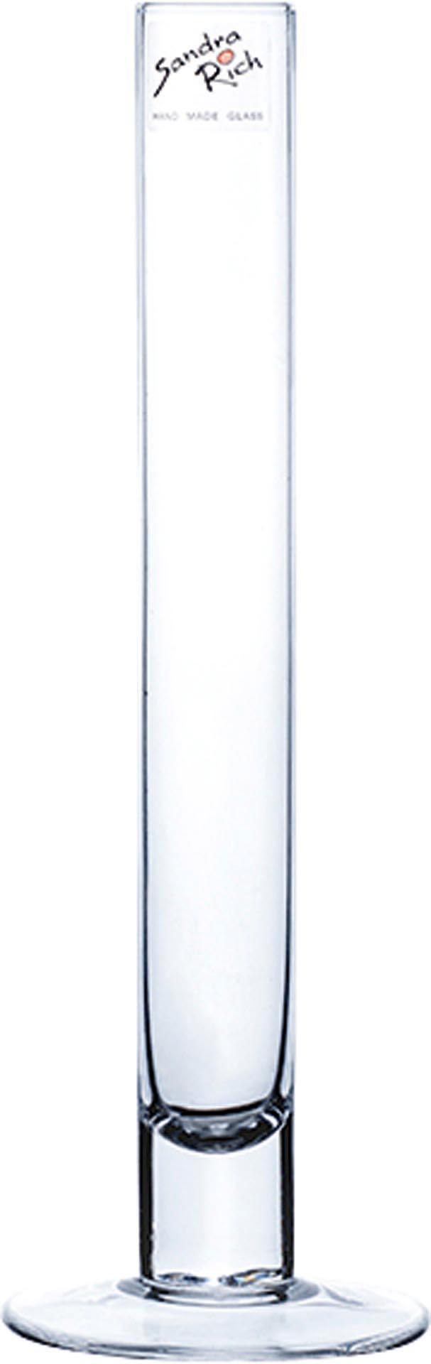 Glasvase "Solifleur" 25 cm / Ø 3 cm # 12931 - Standfuß: Ø 8 cm