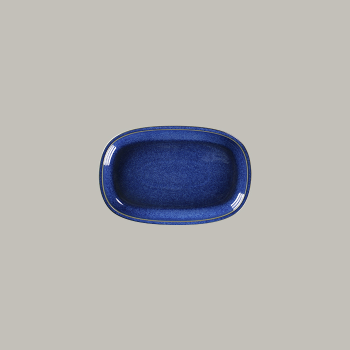 Ease, Platte oval flach 230 x 150 mm cobalt blue
