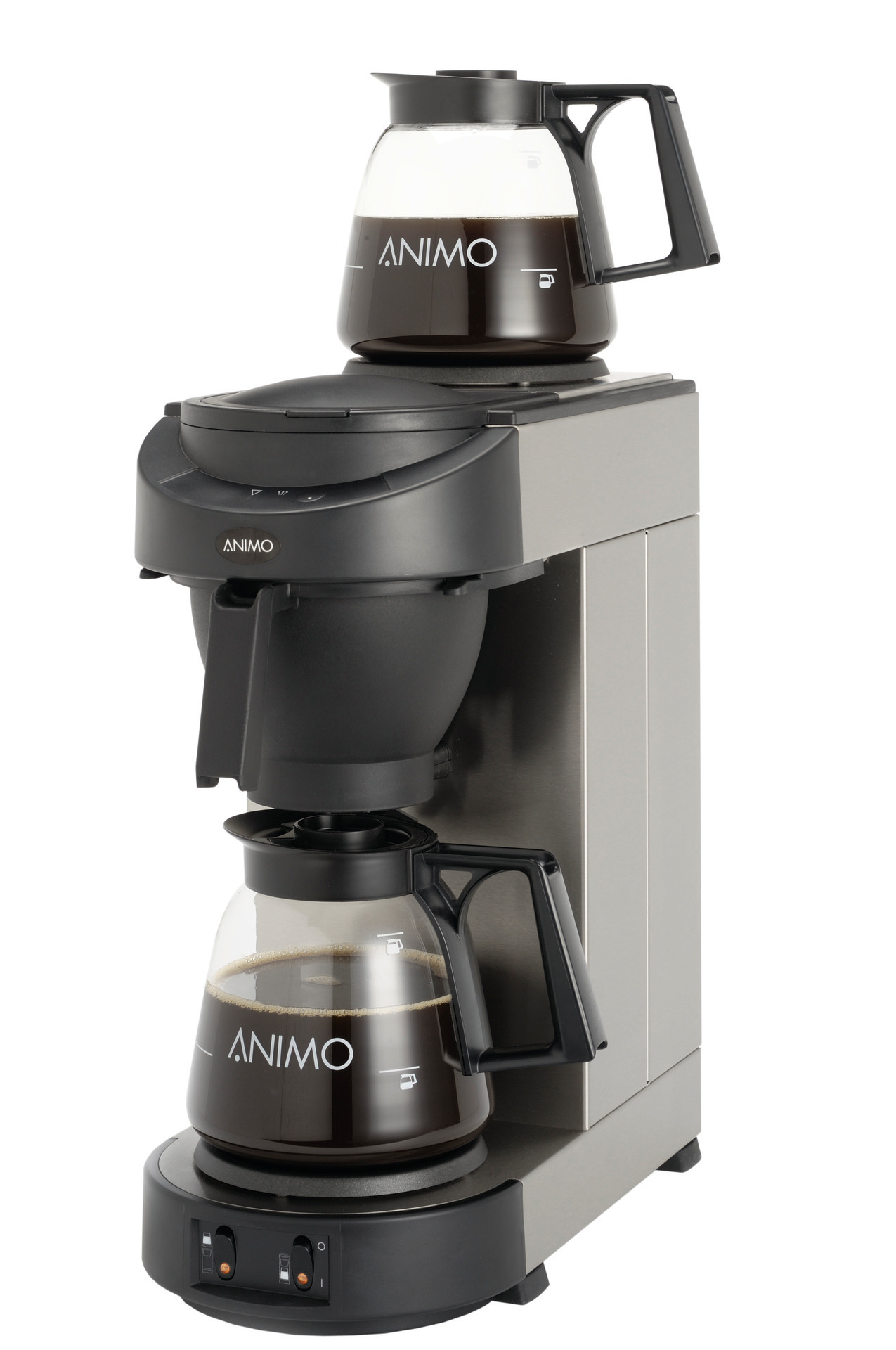 KAFFEEMASCHINE ANIMO M 100 # 10502 - 1 Brühsystem, 2 Glaskannen