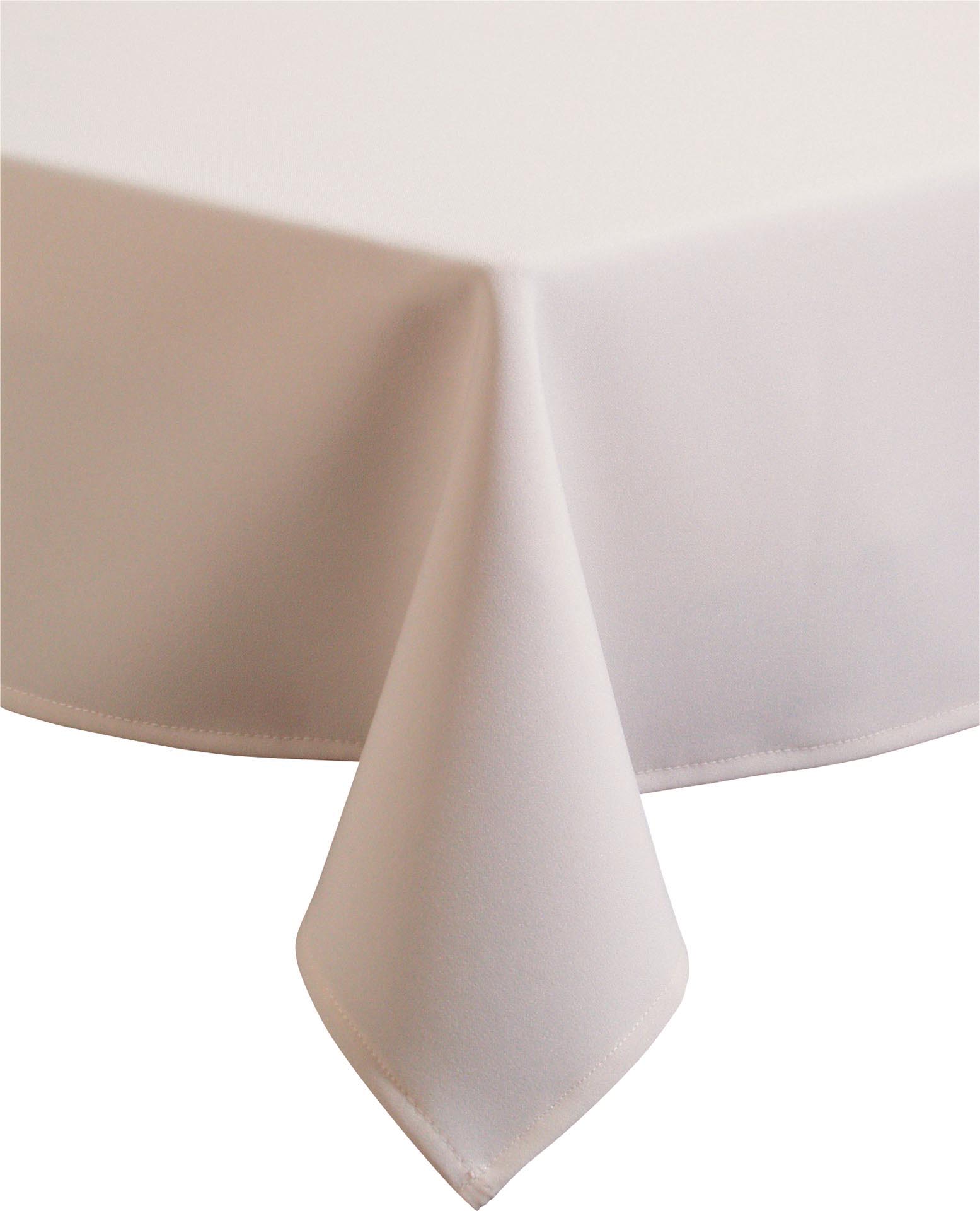Tischdecke ecru Excaliber 80x80 cm 100% Polyester, auch als Mitteldecke geeignet