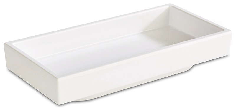 Bento Box "Asia Plus" Melamin weiss # 15475 - Maße: 15,5x7,5x3 cm