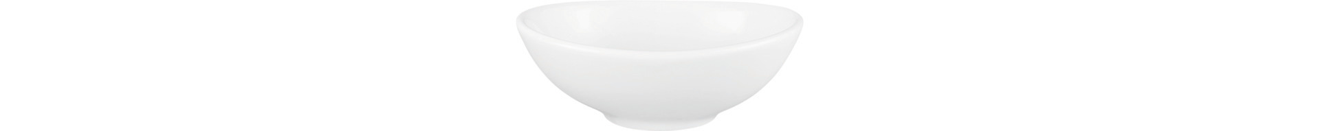 Bowl oval 85 x 65 mm / 0,05 l weiß uni (M5307)