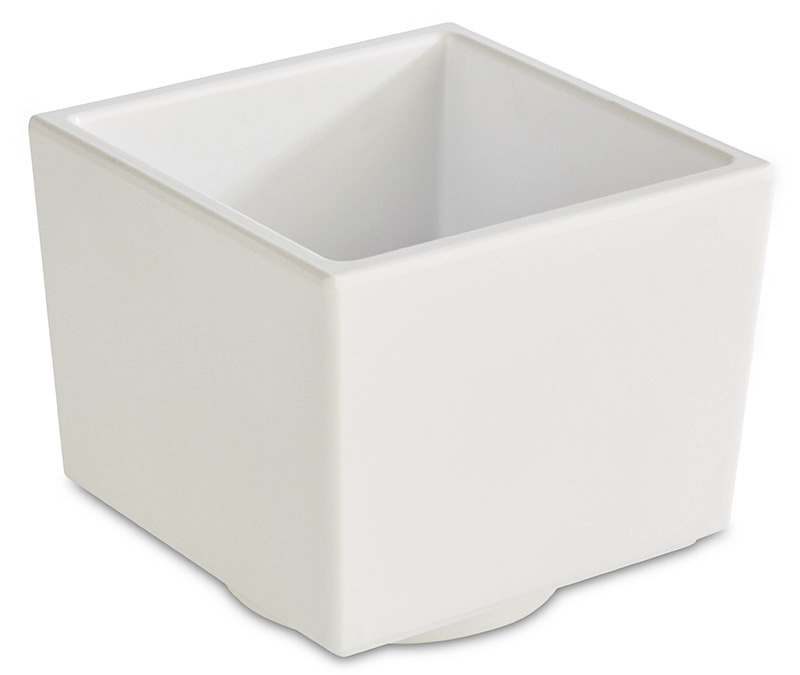 Bento Box "Asia Plus" Melamin weiss # 15474 - Maße: 7,5x7,5x6,5 cm