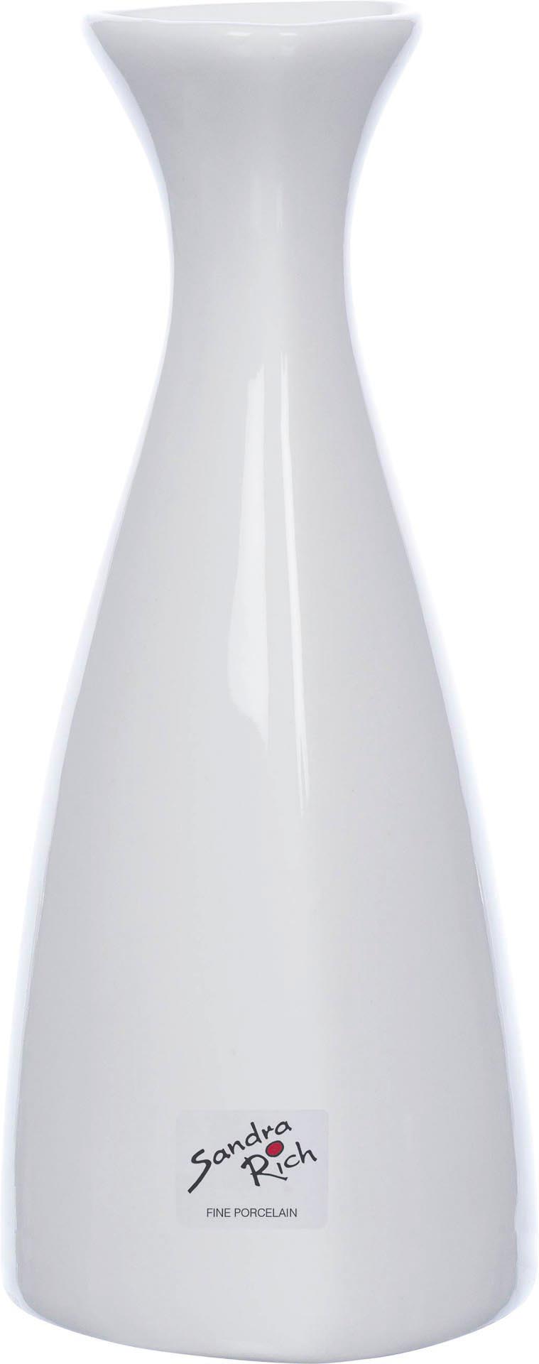 Vase ``Triangle`` (dreieckig) Ø6cm H: 14cm Porzell