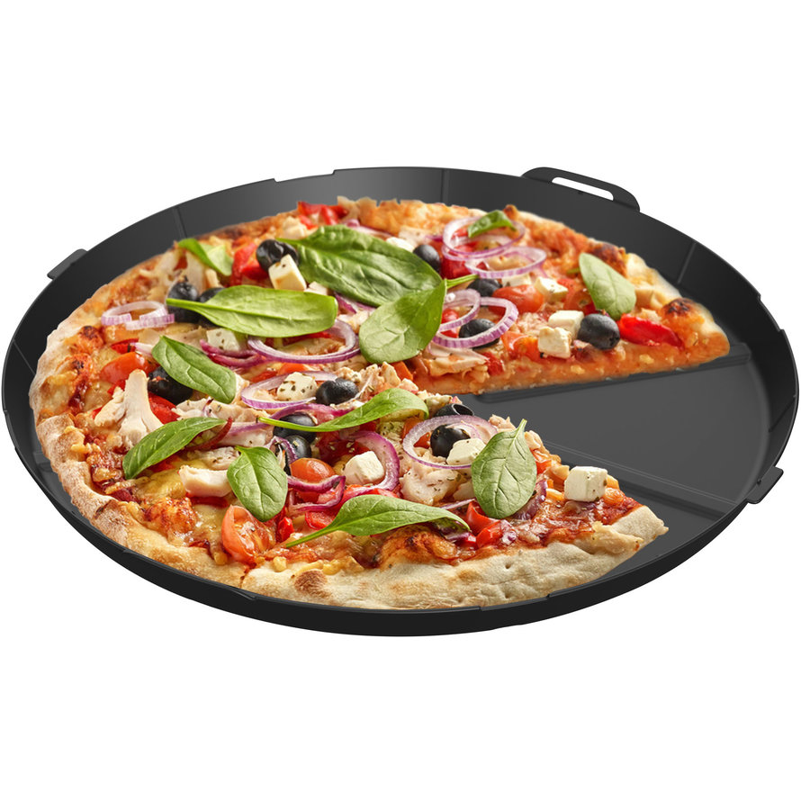 Pizzabox "ToGo" für Pizzen bis 32,6 cm 2-tlg. Set bestehend aus Deckel und Boden, Maße; 36,3x3 cm