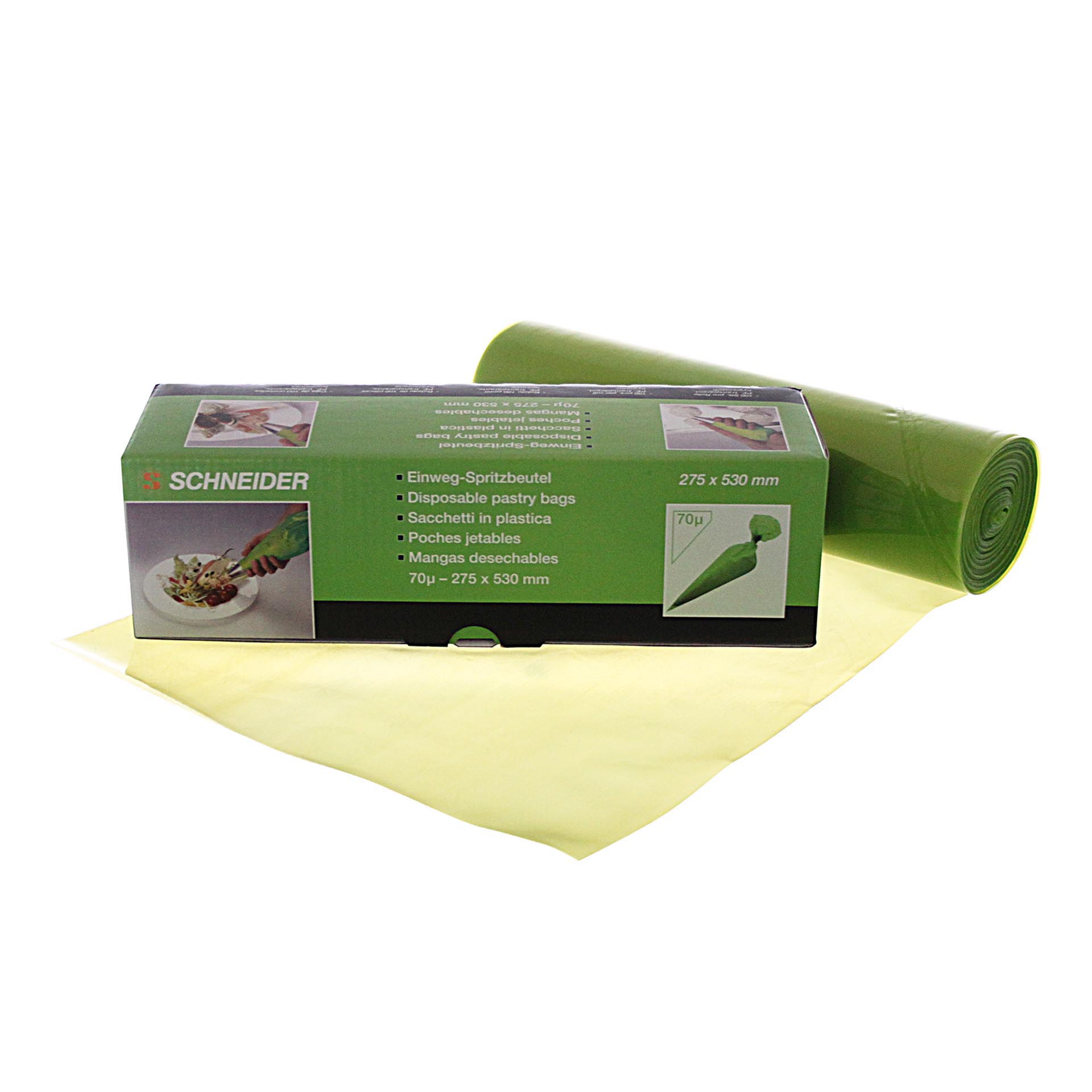 Einweg-Spritzbeutel 35 cm - grün - 70 µ 100 Stück/Pack